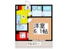 パインズ桜木町 1Kの間取り