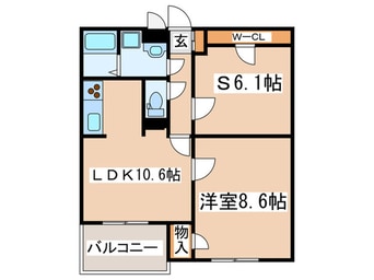 間取図 クロ－バ－ガ－デン