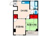 東栄マンション 2DKの間取り