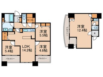 間取図 ﾘﾊﾞ-ｼﾃｨ21ｲ-ｽﾄﾀﾜ-ｽﾞⅡ