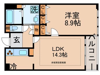 間取図 ﾘﾊﾞ-ｼﾃｨ21ｲ-ｽﾄﾀﾜ-ｽﾞⅡ