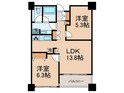 ﾘﾊﾞ-ｼﾃｨ21ｲ-ｽﾄﾀﾜ-ｽﾞⅡの間取図