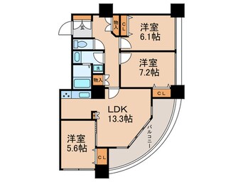 間取図 ﾘﾊﾞ-ｼﾃｨ21ｲ-ｽﾄﾀﾜ-ｽﾞⅡ