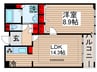 ﾘﾊﾞ-ｼﾃｨ21ｲ-ｽﾄﾀﾜ-ｽﾞⅡ 1LDKの間取り