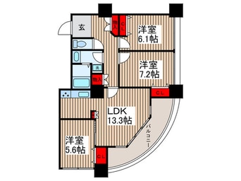間取図 ﾘﾊﾞ-ｼﾃｨ21ｲ-ｽﾄﾀﾜ-ｽﾞⅡ