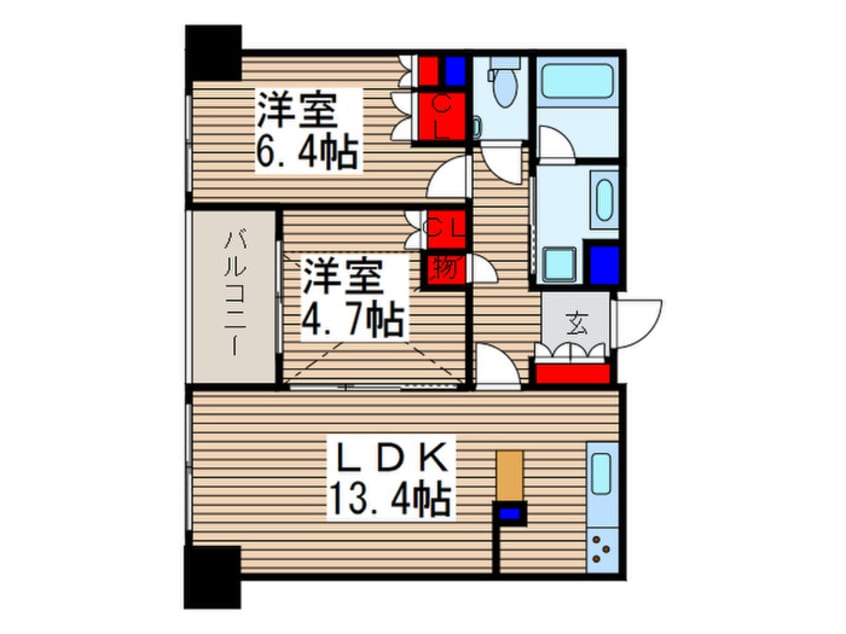 間取図 コンフォリア大宮