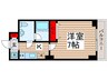 南海サザンコート行徳 1Kの間取り
