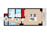 南海サザンコート行徳 1Kの間取り