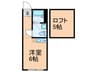 エスポワール 1Rの間取り