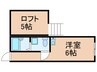 エスポワール 1Rの間取り