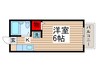 今井マンション 1Kの間取り