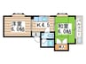 ボナール 2Kの間取り