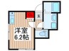 スカイハウス 1Rの間取り