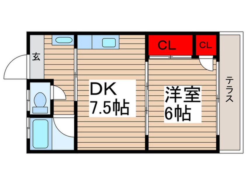 間取図 三幸ビレッジ１号棟