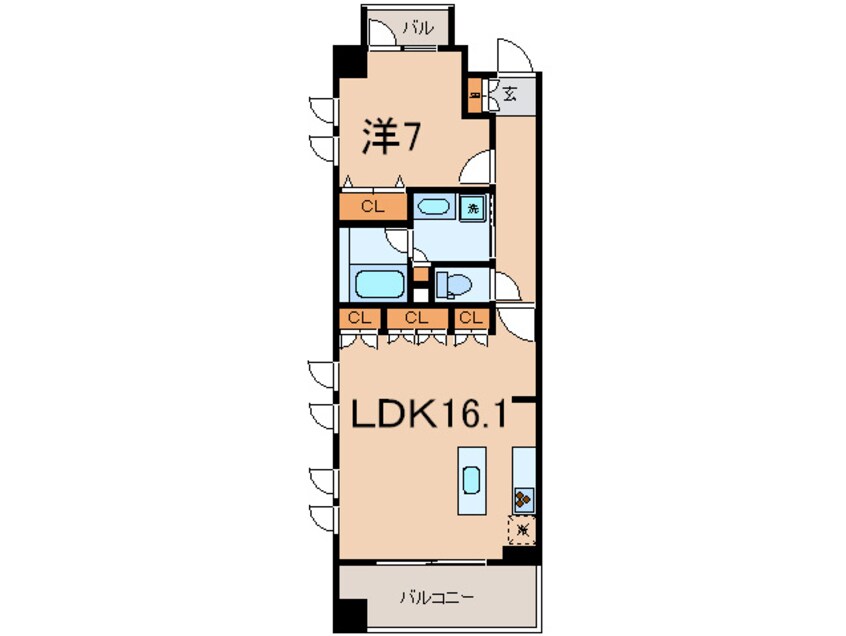 間取図 パークキューブ日本橋水天宮