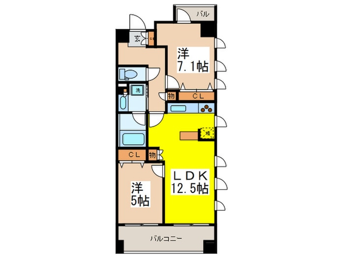 間取り図 パークキューブ日本橋水天宮
