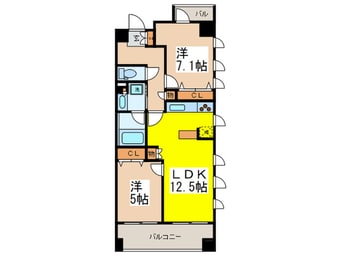 間取図 パークキューブ日本橋水天宮