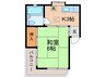 丸美コ－ポ 1Kの間取り