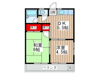 間取図 ｾﾝﾁｭﾘ-小山