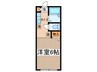 ハイツＭＯＲＩ 1Kの間取り