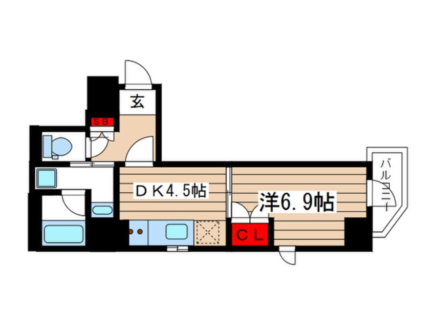 間取図 ジオエント御徒町