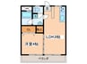 アズミハイツ 1LDKの間取り