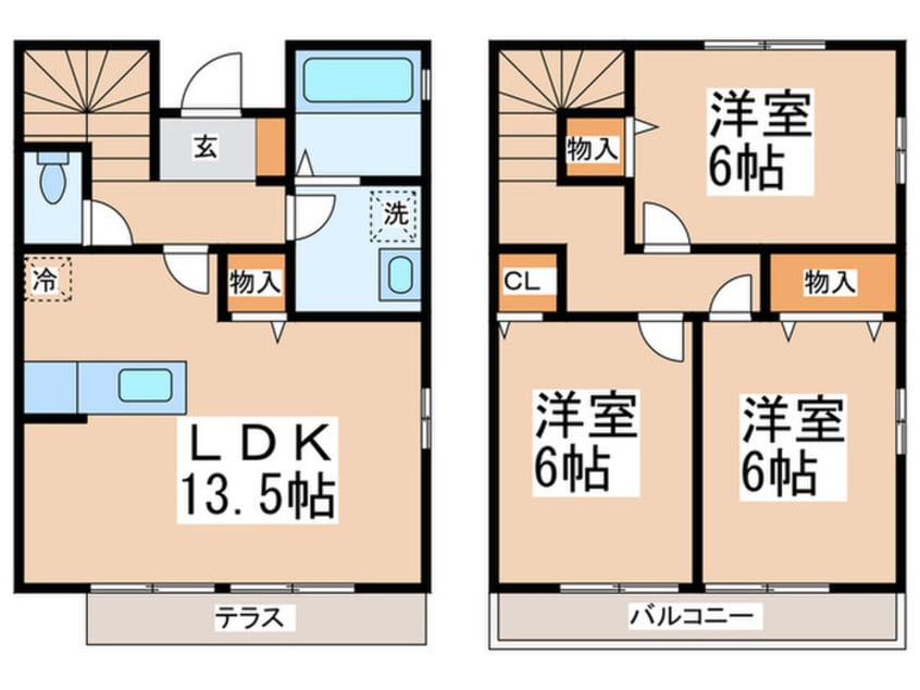 間取図 ポート・ルピナスＡ棟