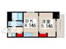 ペアパレス六町２号館 1DKの間取り