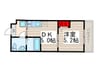 ペアパレス六町２号館 1DKの間取り