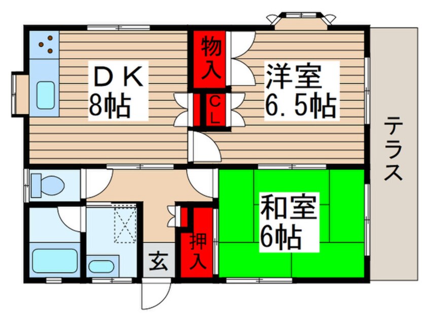 間取図 コ－ポ・アイランドＡ１