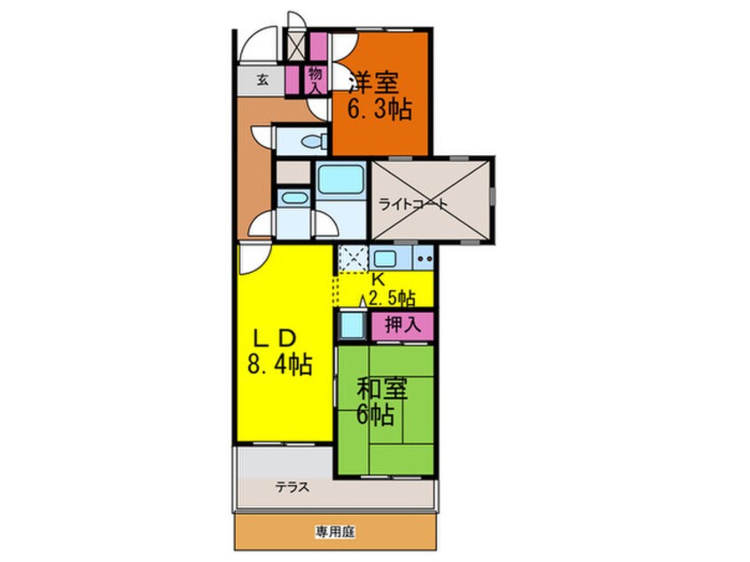 間取図 セントラルパ－ク氷川台(102)