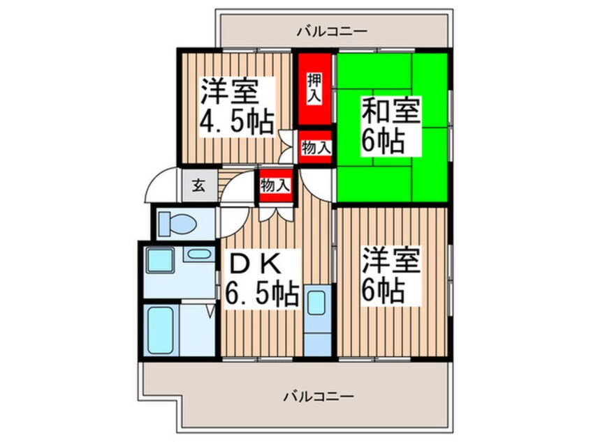 間取図 サンハイツ寺尾