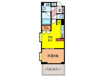 間取図 エスコ－ト早稲田(904)