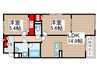ベル　フルール 2LDKの間取り