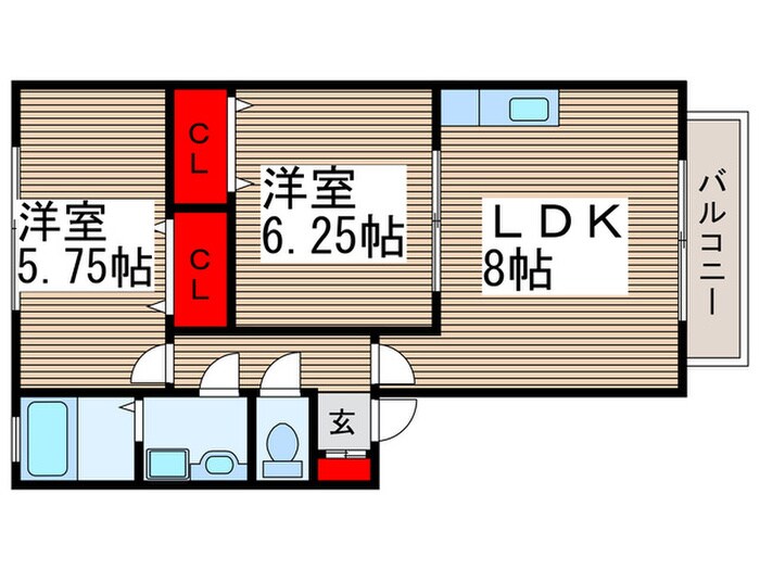 間取り図 グリーンフラッツ