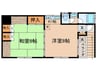 原ハイツ 2Kの間取り