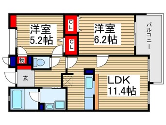 間取図 タ－トルクレインふじみ野Ⅱ