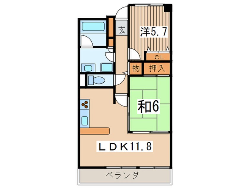 間取図 CASSIA横濱ガーデン山