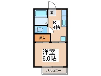 間取図 アンフィニ大野Ｂ