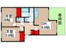 プルミエール 2DKの間取り