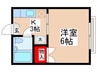 モンシャトー神田 1Kの間取り