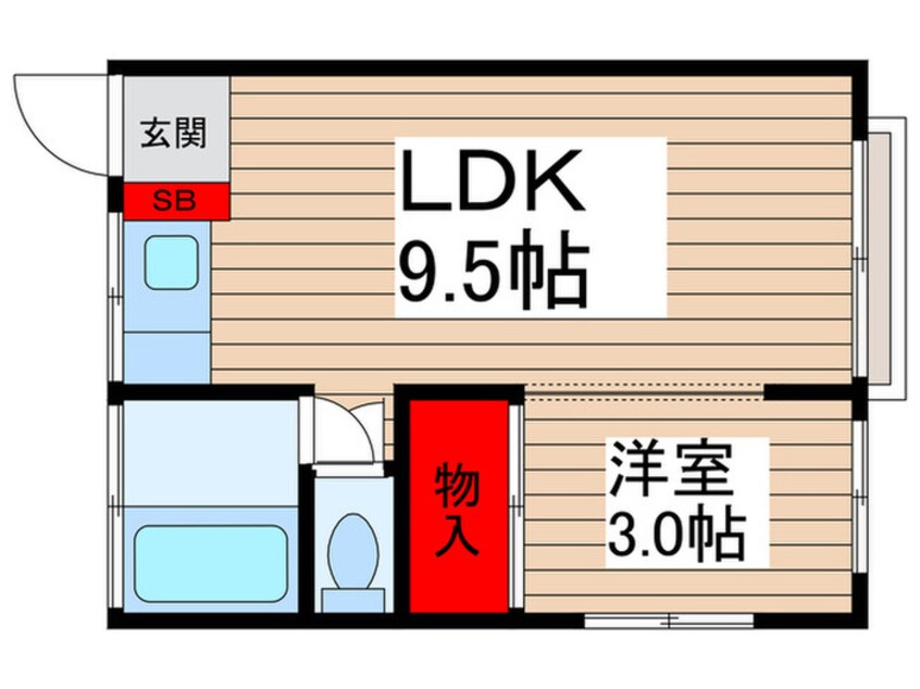 間取図 ﾊｲﾂｱﾗｷ