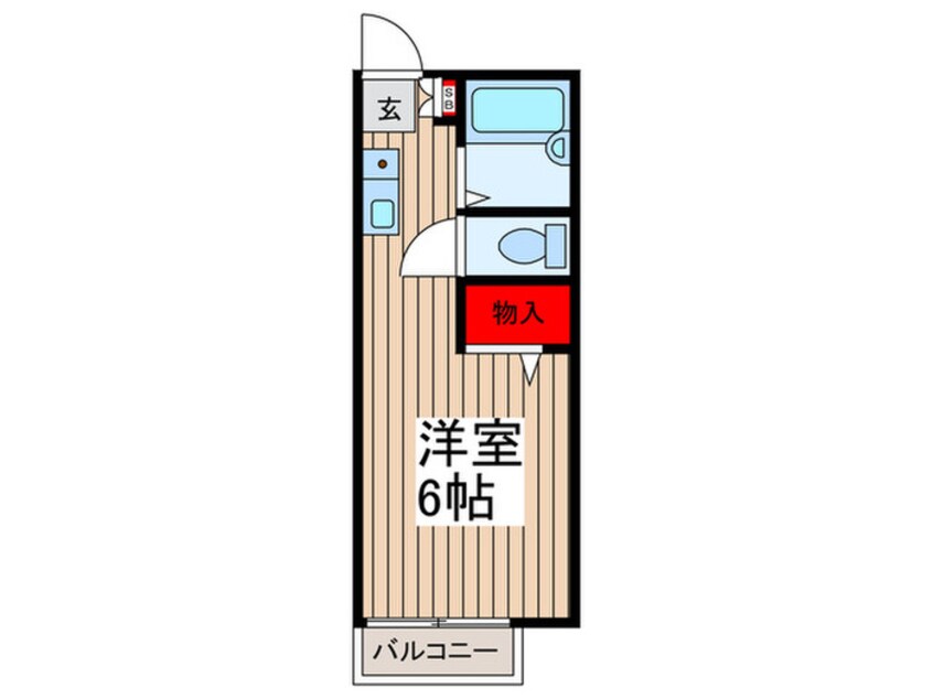 間取図 ビ－ライン蒲生