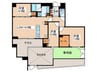 ﾘｰﾌｨｱﾚｼﾞﾃﾞﾝｽ調布小島町(101) 3LDKの間取り