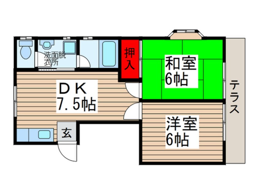 間取図 東郷ハイツ