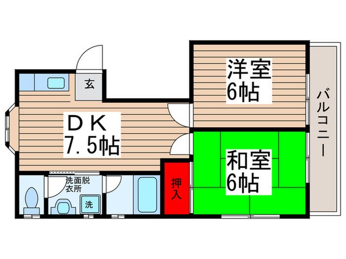 間取り図 東郷ハイツ