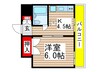 船橋プレイス 1Kの間取り