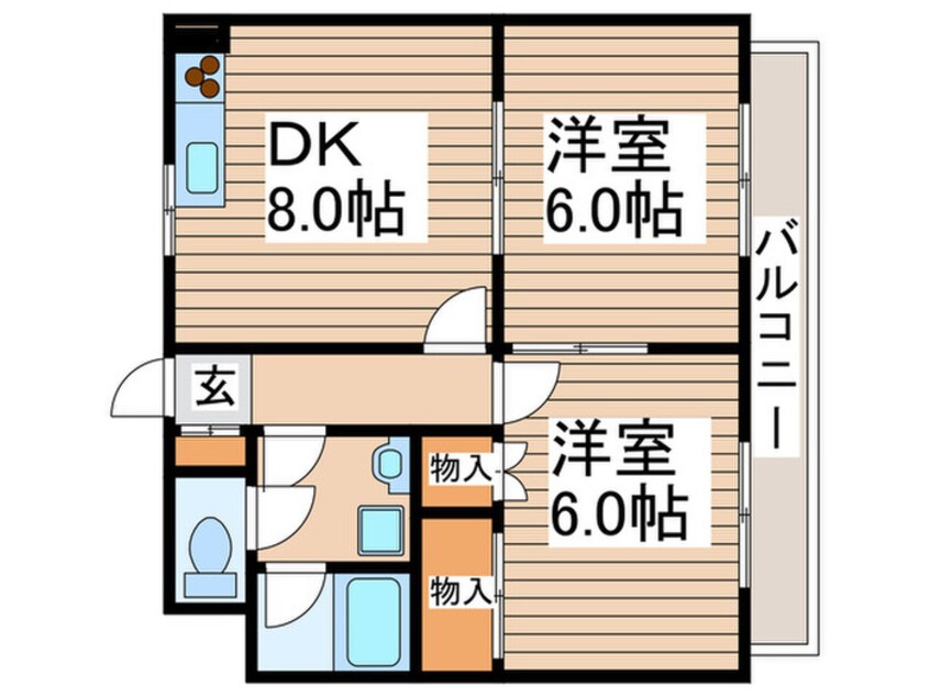 間取図 ミルキ－ウェイつきみ野