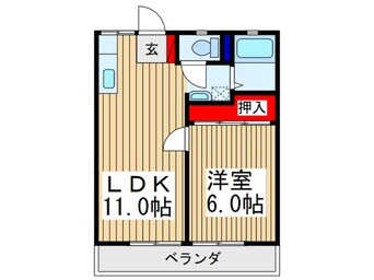 間取図 スカイハイツ