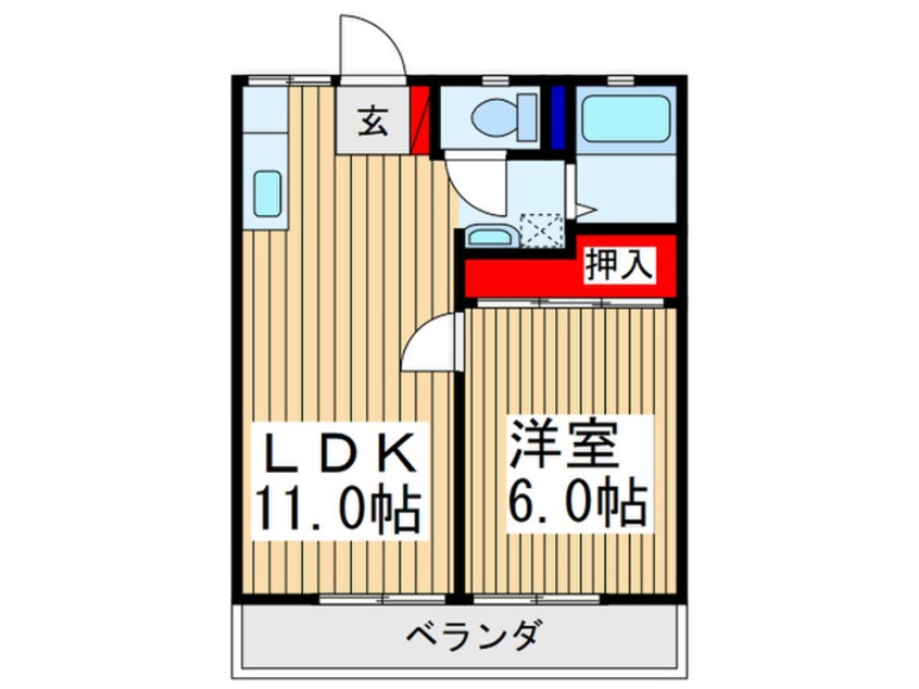 間取図 スカイハイツ